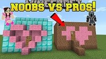 PopularMMOs Minecraft  NOOBS VS PROS!!! - BUILD BATTLE TEAMS!! - Mini-Game