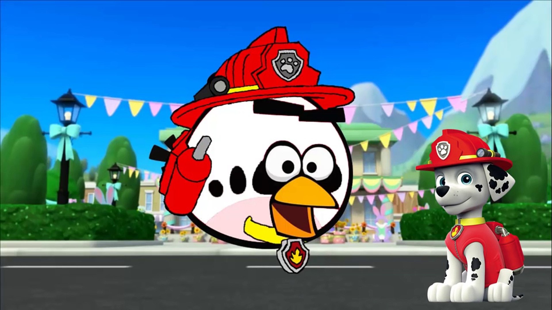 Angry Birds Transform into Paw Patrol 
