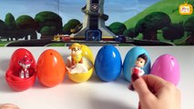 Paw Patrol Play Doh Surprise Eggs - Marshall Chase Rubble Zuma Rocky Skye MiniSmoczekTV