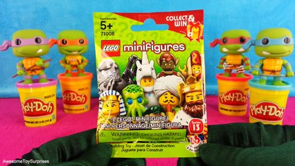 Lego Teenage Mutant Ninja Turtles Play-Doh Surprise Eggs Michelangelo TMNT Ninja Turtles Toys
