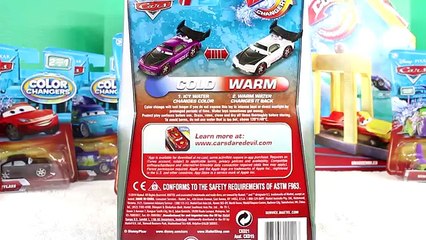 A Disney Pixar Cars Ramones Color Changers Playset Lightning McQueen Wingo Snot Rod Pisto