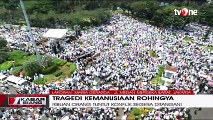 Pantauan Kondisi Aksi Solidaritas Rohingya di Monas