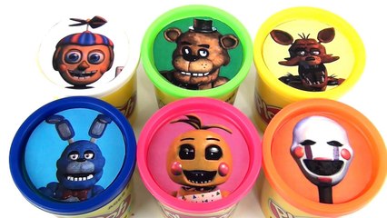FIVE NIGHTS AT FREDDYS Playdoh Toy Surprises with Chica, Bonnie, Foxy FNAF MyMojies, Hangers / TUYC