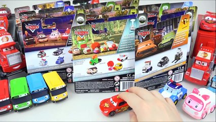 Disney Cars Lightning McQueen & Poli Tayo mini cars 디즈니카와 타요 폴리 미니카 장난감