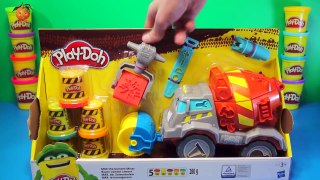 Max Play Doh Mezclad Camion de Cemento – Set de Concreto Hasbro, concreto y Rodillo Compador