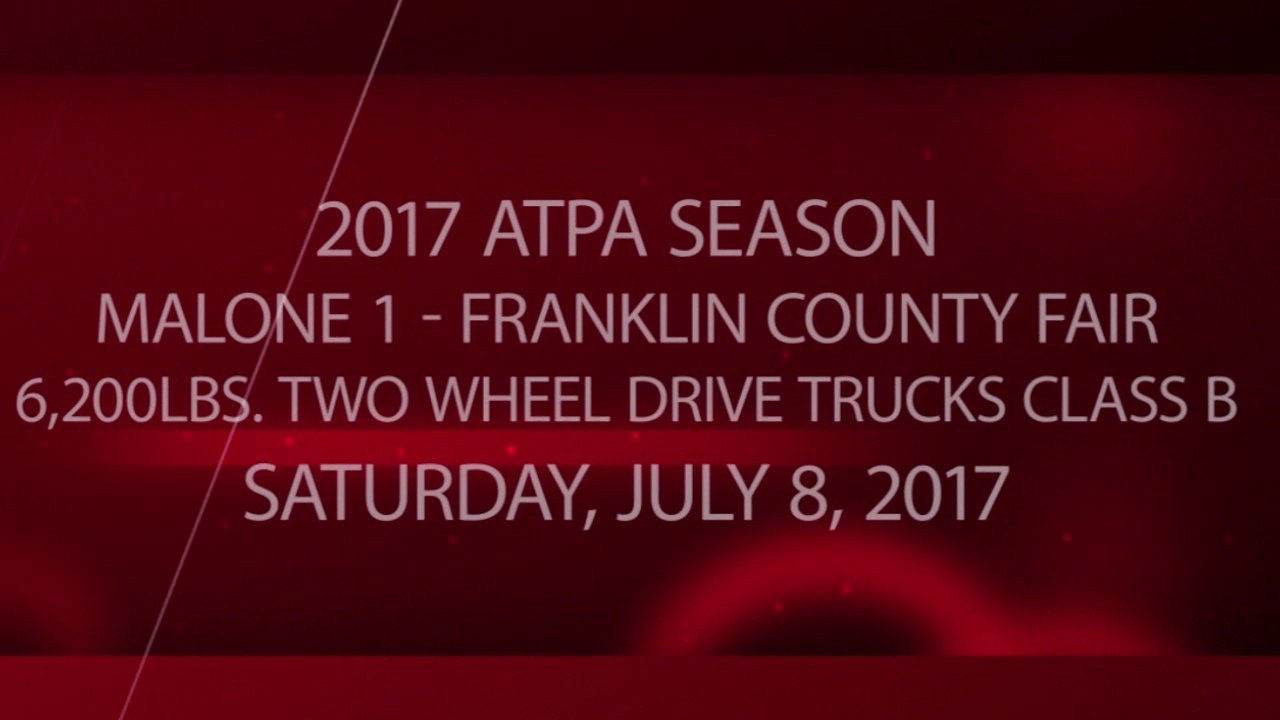 ATPA - Franklin County Fair - 07-08-2017 - 6,200lbs. Two Wheel Drive Trucks Class B