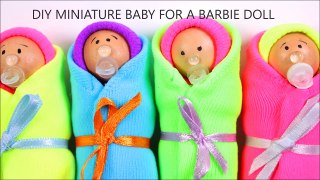 DIY Miniature Baby for a Barbie Doll
