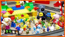 Lego Duplo train video for children Duplo train toys kids trains racing stop motion Buzz Lightyear