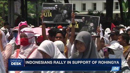 i24NEWS DESK | Indonesians rally in support of Rohingya | Saturday, September 16th 2017