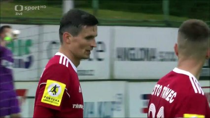 1-1 Matej Ižvolt Goal Czech Rep.  Druha Liga - 16.09.2017 Fotbal Trinec 1-1 Opava