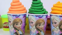 Play Doh Ice Cream Surprise Egg Icee Surprise Frozen Spongebob Disney Princess Palace Pet Cars