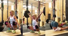 Sexy Girl Weight Lifting Epic Fail