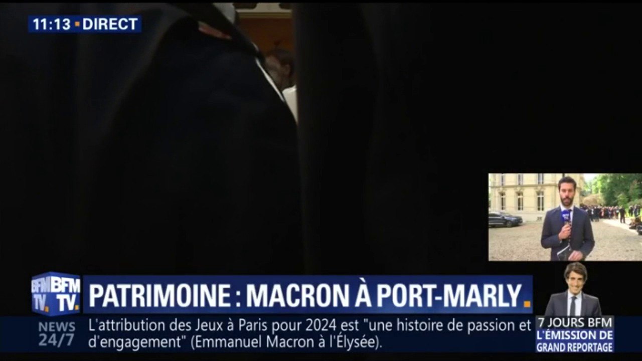 Journées du patrimoine: Macron est arrivé au Château de Monte-Cristo, à Port-Marly