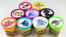 Learn Colors Playdoh Cup Surprises - The Secret Life of Pets, Finding Dory & The Lion Guard Toys