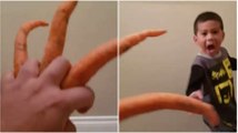 Carrot Claw Scares Kid