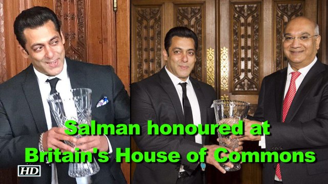Salman Khan honoured at Britain's House of Commons