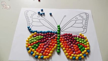Learn Colors with Skittles Candy and Make a Beautiful Rainbow!