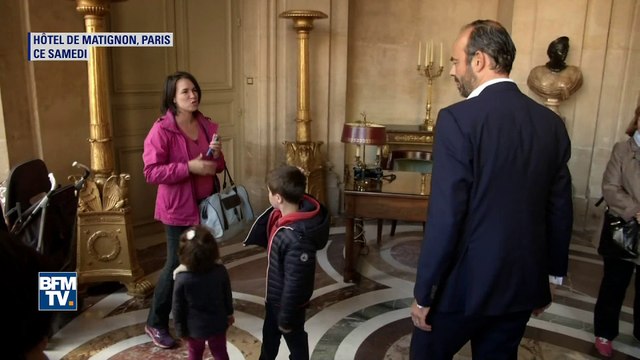 À Matignon, Édouard Philippe accueille les visiteurs pour les journées du patrimoine