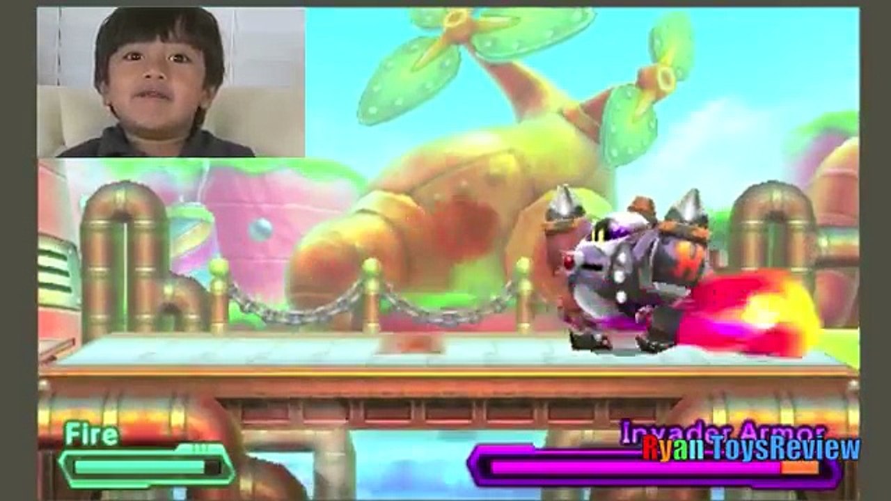 Oeuf pour géant ouverture planète Kirby robobot nintendo 3ds surprise ryan toysreview