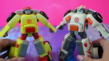 Rescue Bots toys Doc Bot MEDIX! Transformers toy videos for kids unboxing 2016 Playskool Heroes