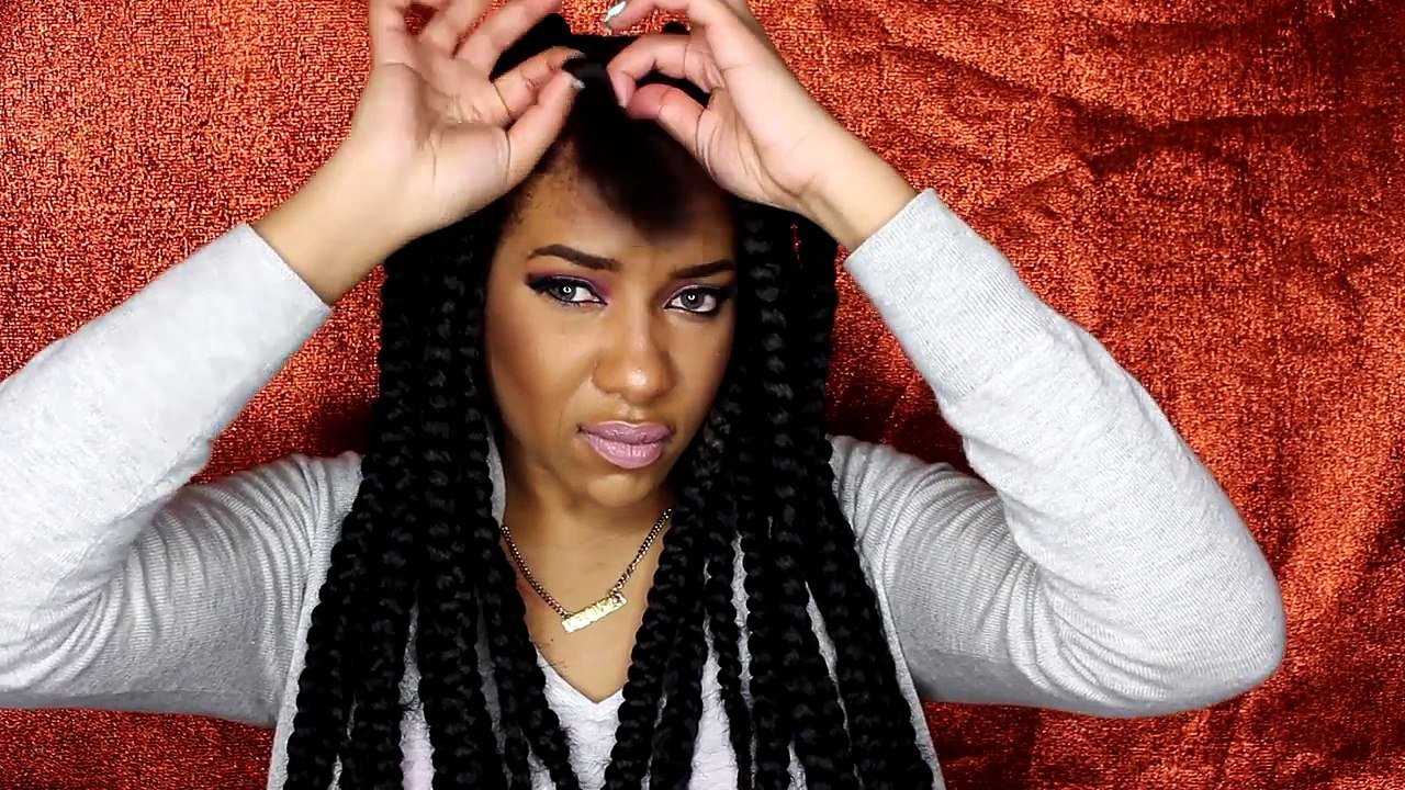 HOW TO: JUMBO BOX BRAIDS (RUBBERBAND METHOD)
