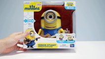 MINION STUART - 8 GUITAR PLAYING ACTION FIGURE POSEABLE - New new Minions Movie Exclusive Toys