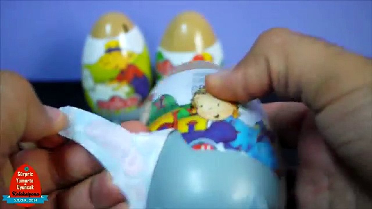 Niloya buzdolabına Caillou ile sürpriz yumurtalar yerleştiriyor - Niloya sürpriz yumurta a