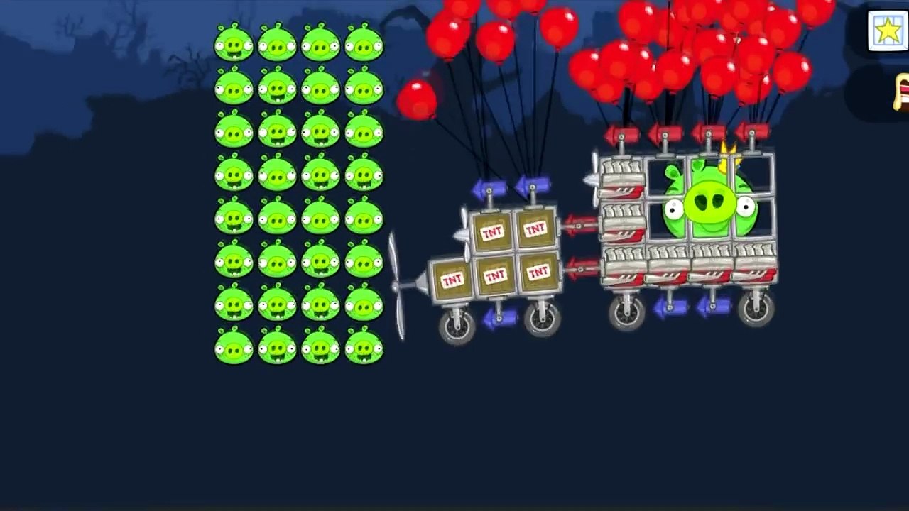 Bad Piggies - KING PIG VS. 32 PIGGIES (Field of Dreams) - SOLO BATTLE