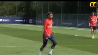 Neymar First Goal & Penalty Goal & amazing dribbles and skills with PSG in training session