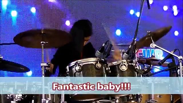 World Class 13 year old Girl Drummer Amira Syahira drumming Live In Malaysia!