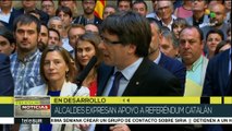Realizan acto en apoyo a alcaldes que defienden referendo en Cataluña