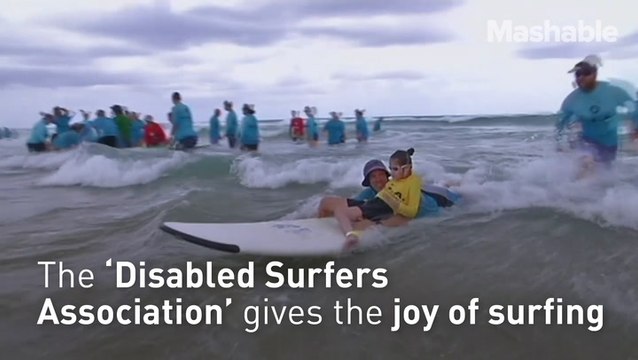 This surf school is helping children with disabilities catch some waves