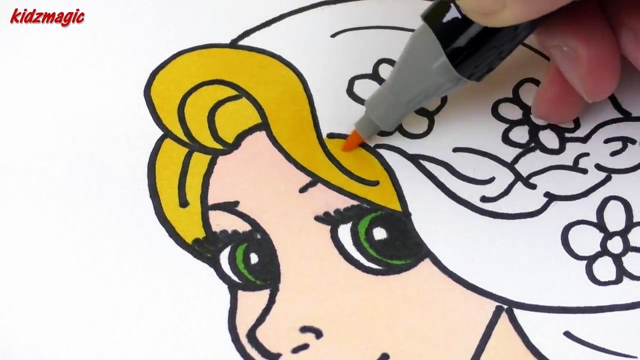 Coloring Pages | Drawing and Coloring RAPUNZEL