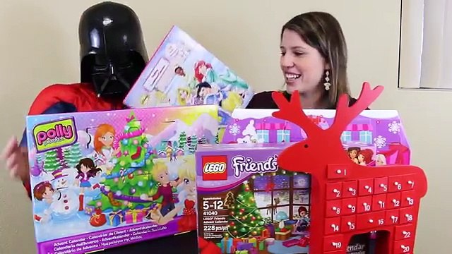 Frozen Elsa Stops Barbie From Opening Advent Calendars Polly Pocket & Shopkins Day 11 Disn