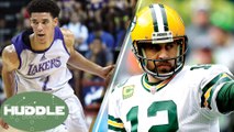 Lonzo Ball Drops a TRIPLE-DOUBLE on the Celtics, Should NFL Players Make More Than NBA? -The Huddle