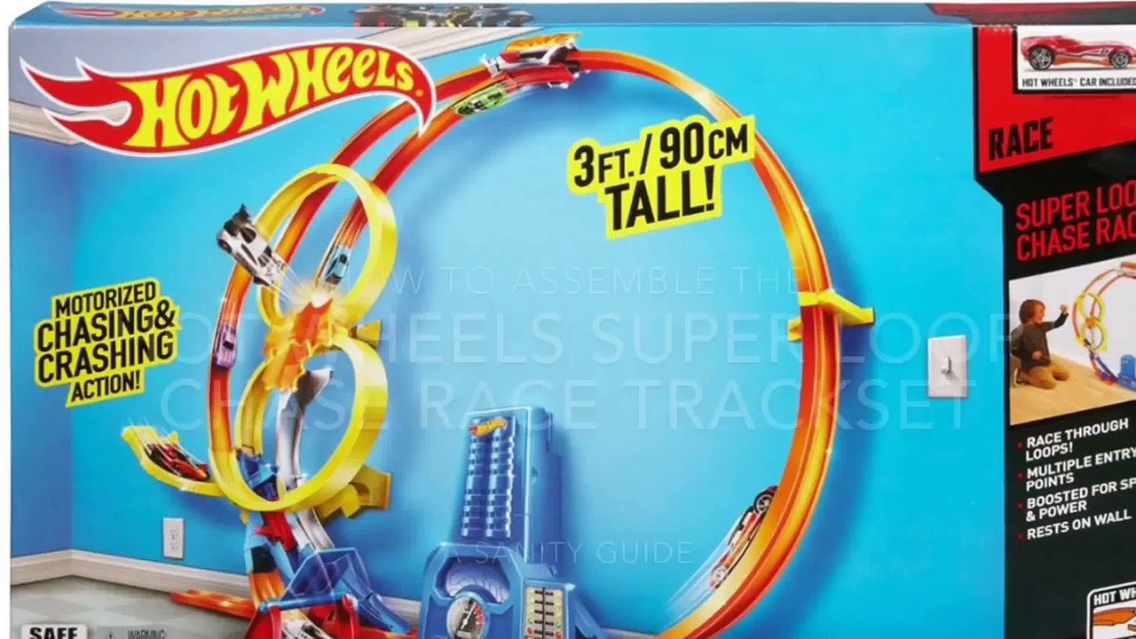 Hot wheels super hotsell loop chase race trackset