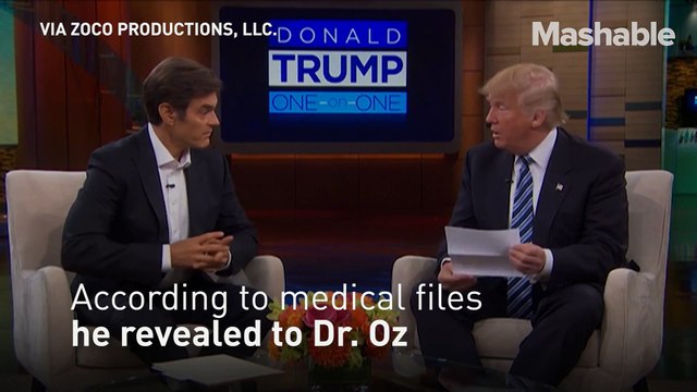 Dr. Oz just told Donald Trump he’s overweight
