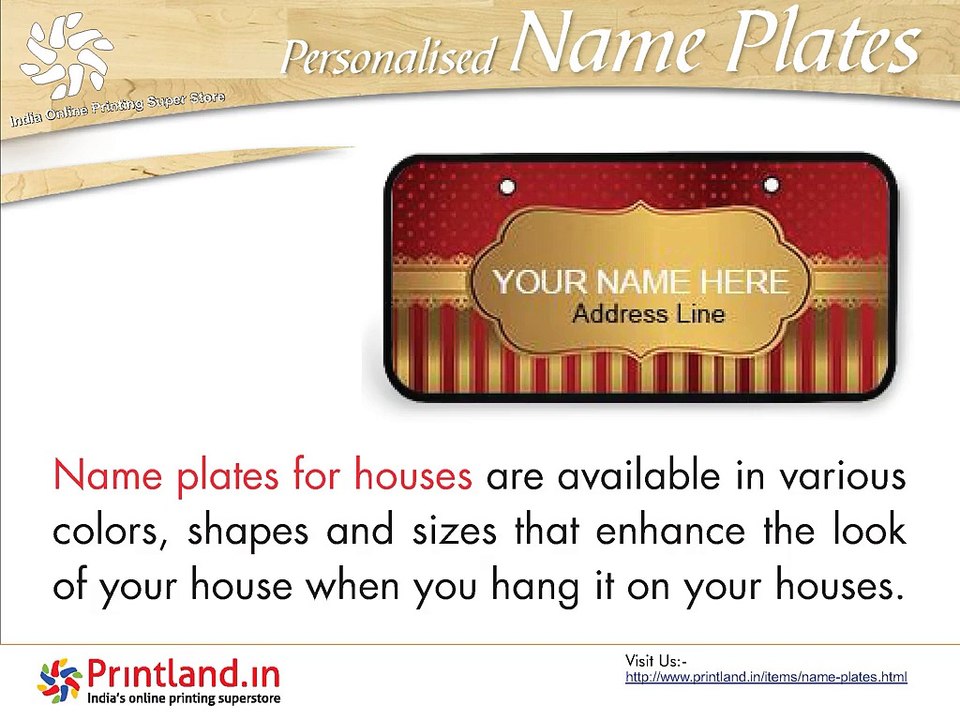 Engraved name plates-Buy personalized name plates online in India