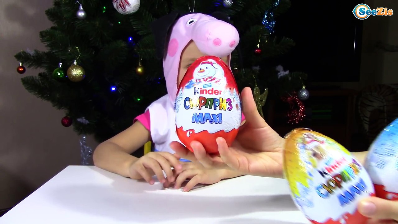 Распаковка от Ярославы Киндер Сюрприз МАКСИ Много Игрушек Kinder Surprise MAXI Tiki Taki