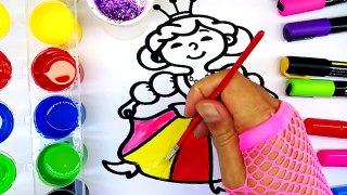 Renkleri Öğreniyorum l Çocuklar İçin Eğlenceli Prenses Boyama ve Çizme Oyunu