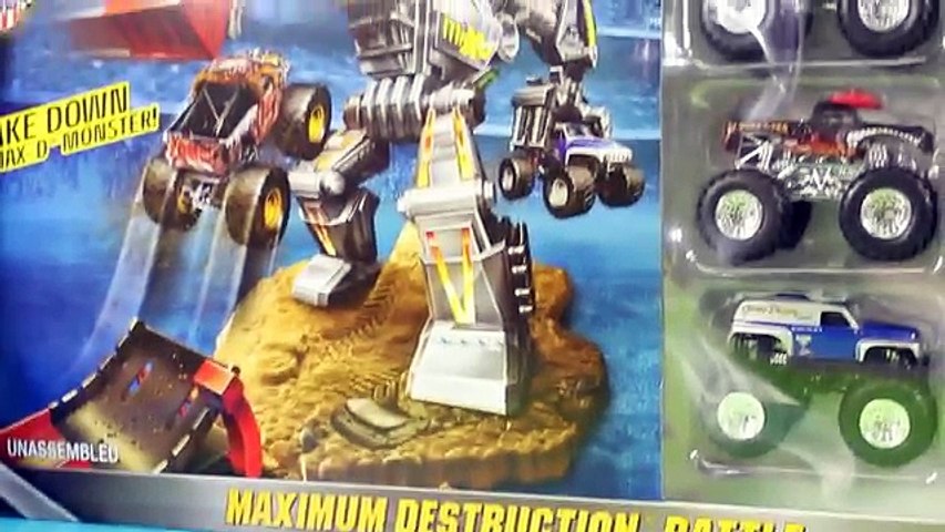 hot wheels monster jam maximum destruction battle trackset