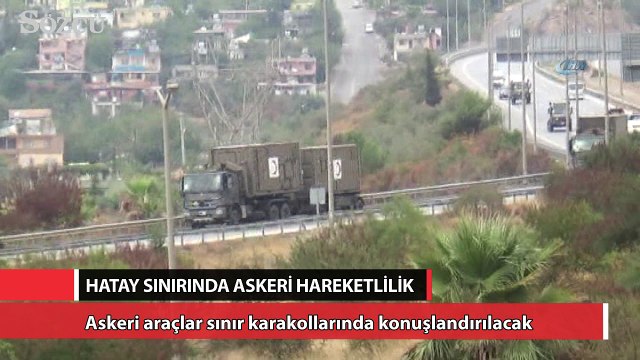Sınıra askeri araç takviyesi sürüyor