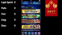 [FFBE] 140  Pulls for Yun, Ling, Xiao - Lunar Chinese New Year Banner Summon