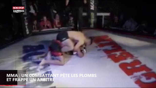 MMA : un combattant pète les plombs et frappe l'arbitre (vidéo)