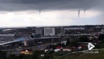 Cet avion de ligne vole à travers 3 tornades de pluie à Sotchi en Russie !