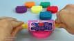 Play and Learn Colours with Glitter Play Doh Hello Kitty with Baby Theme Molds