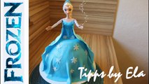 Elsa die Eiskönigin Torte Fondant selber machen Anleitung Deutsch