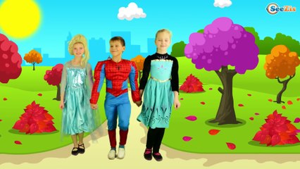 Wheels On The Bus - Songs Collection by Superheroes | Nursery Rhymes for Kids
