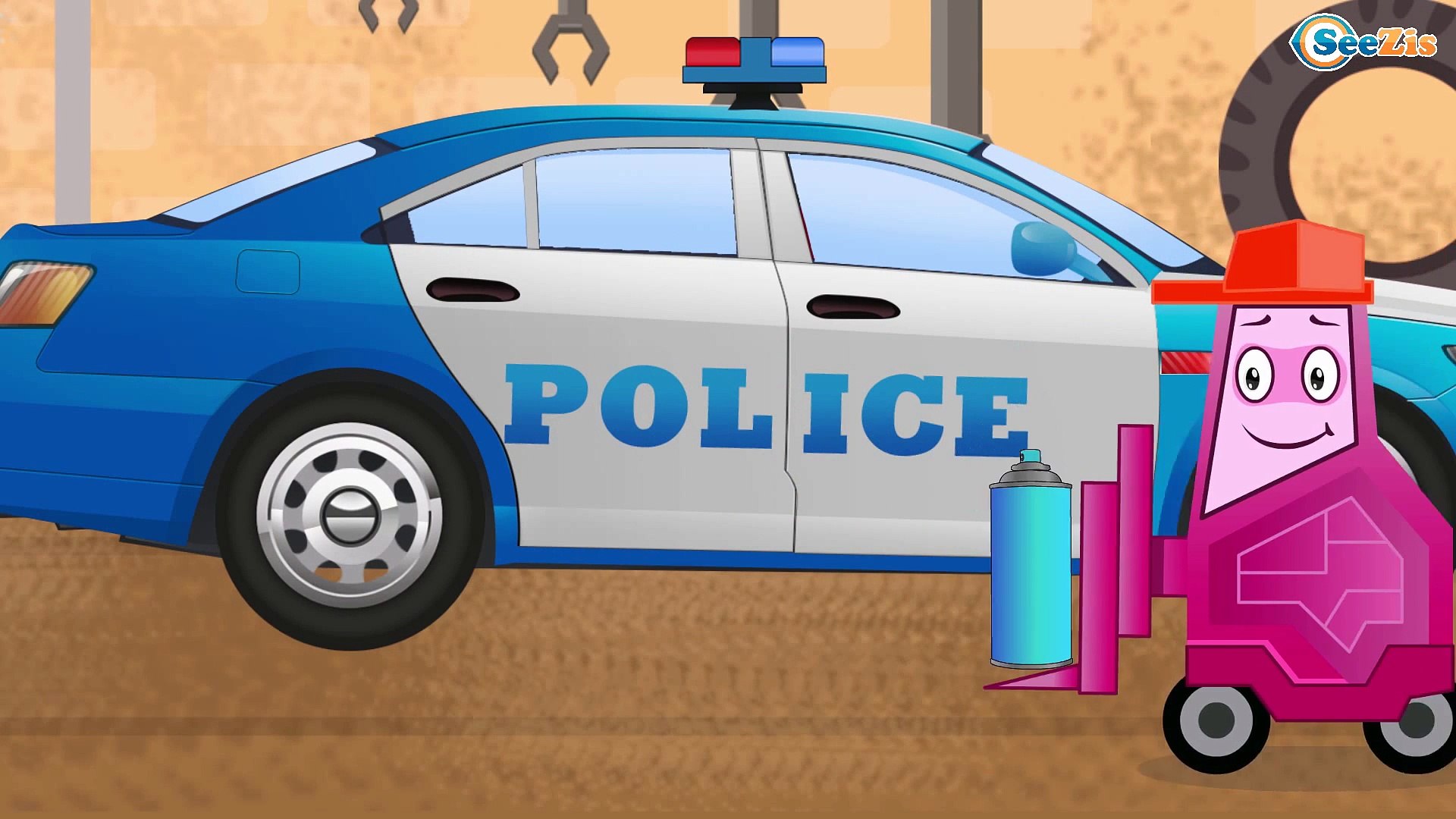 Cop Cars Kid Cartoon - The Police Car w/ New Cars for kids | Learn  Compilation Video – Видео Dailymotion