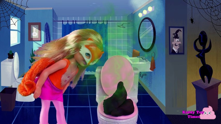 barbie on the toilet